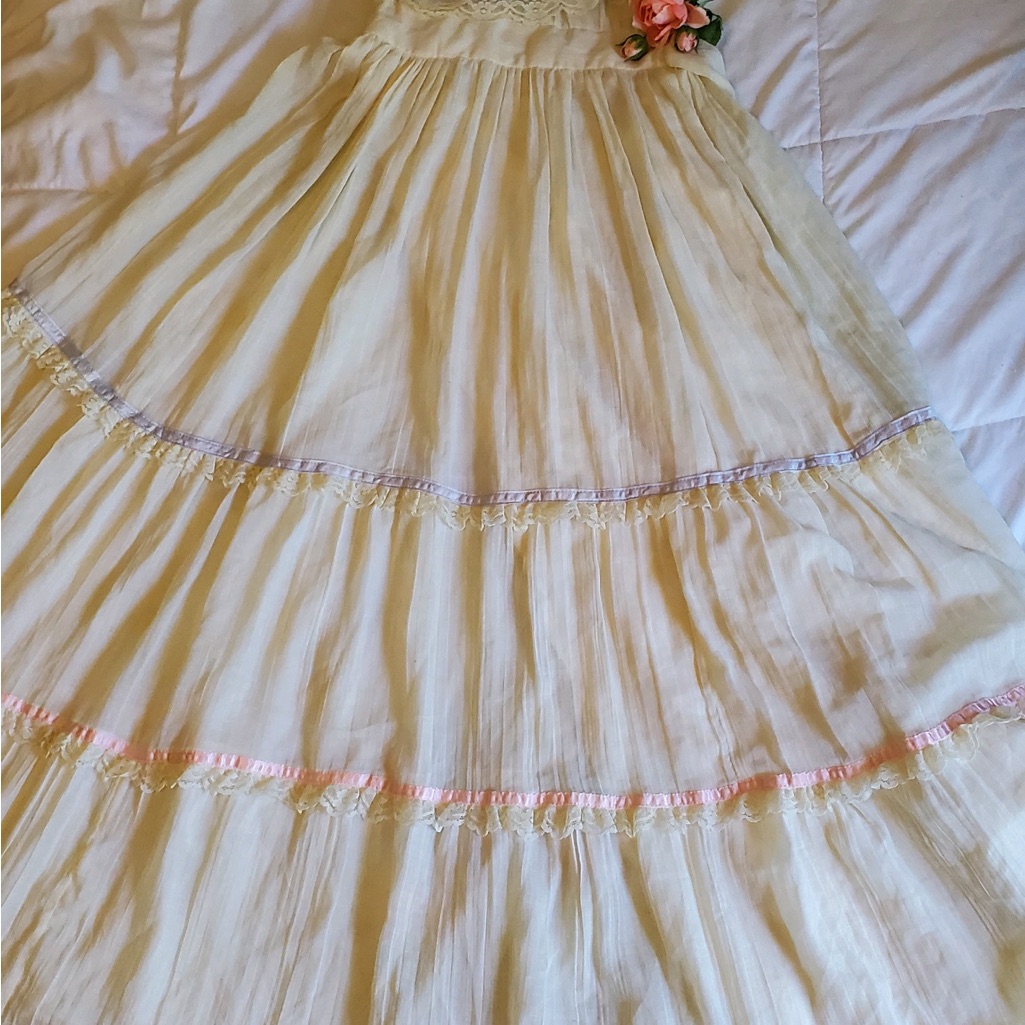 Original 1970s Rare Vintage Gunne Sax Dress Original Owner